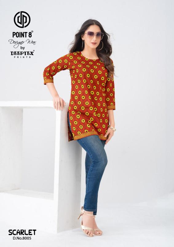 Deeptex scarlet vol-8 wholesale kurti with coat